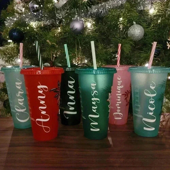 Custom Holiday Starbucks Tumblers - Picture 1 of 9